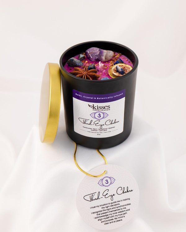 Third Eye Chakra Soy Candle | Frankincense & Sandalwood | Non-Toxic