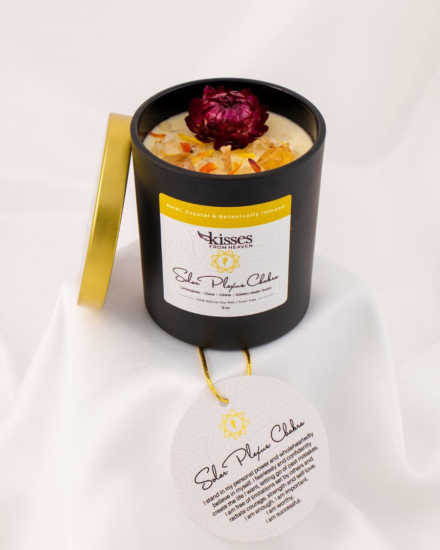 Solar Plexus Chakra Soy Candle | Lemongrass & Ylang-Ylang | Non-Toxic