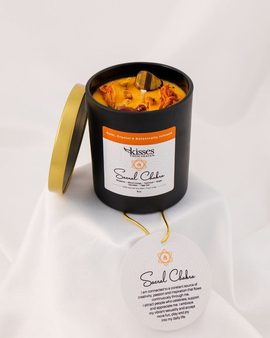 Sacral Chakra Soy Candle | Bergamot & Blood Orange | Non-Toxic