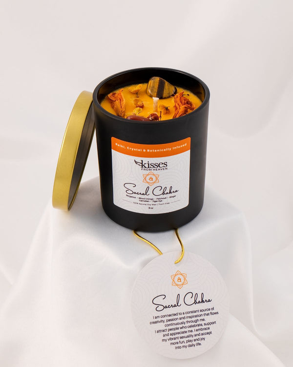 Sacral Chakra Soy Candle | Bergamot & Blood Orange | Non-Toxic