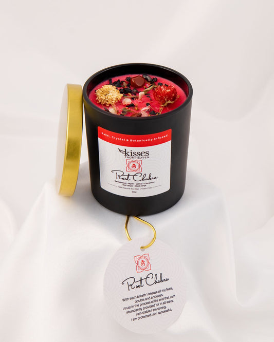 Root Chakra Soy Candle | Sandalwood & Vetiver | Non-Toxic