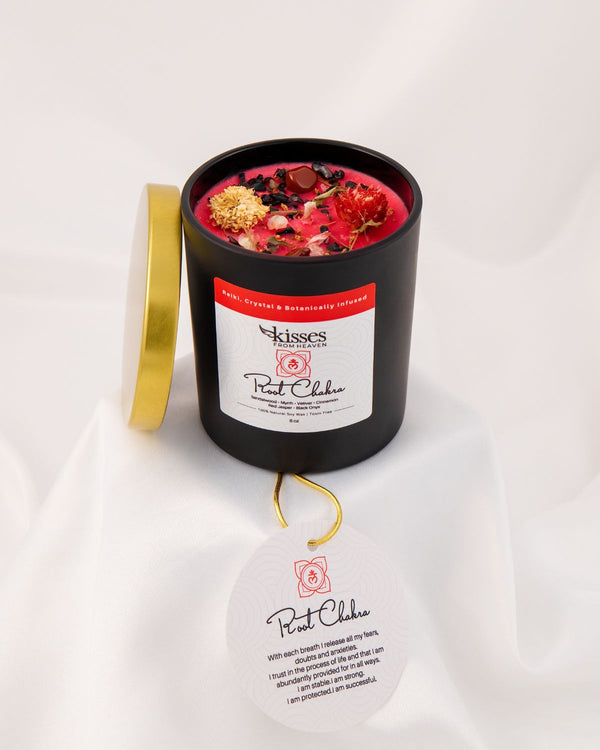 Root Chakra Soy Candle | Sandalwood & Vetiver | Non-Toxic