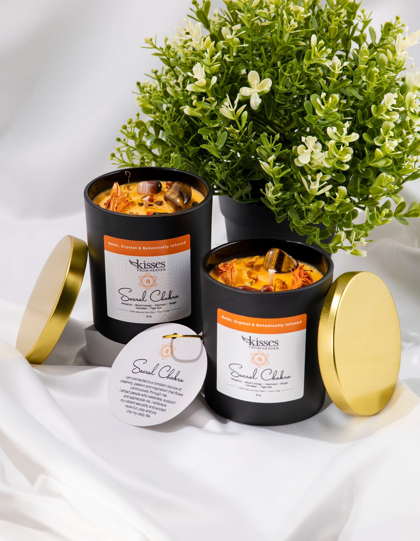 Sacral Chakra Soy Candle | Bergamot & Blood Orange | Non-Toxic