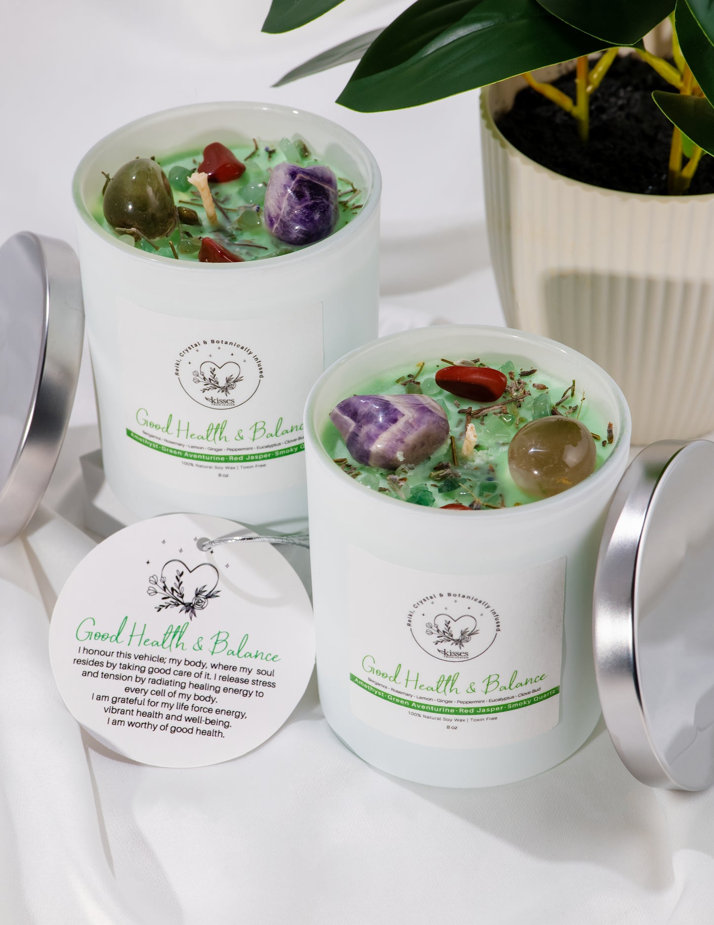 Lemon, Eucalyptus & Peppermint Soy Candle | Non-Toxic, Clean Burn