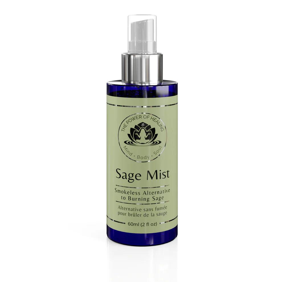 Sage Mist spray bottle on a white background
