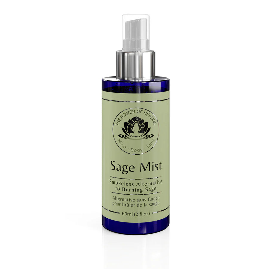 Sage Mist spray bottle on a white background